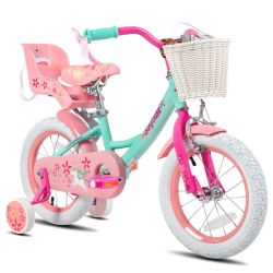 12” Unicorn Girls Bike with Doll Carrier