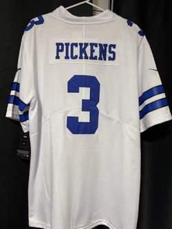 George Pickens White Dallas Cowboys Game Jersey #3