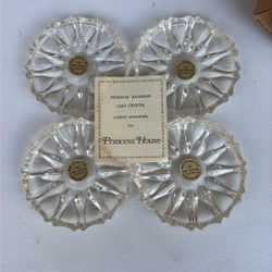 Princess House, Crystal Coasters. (4).