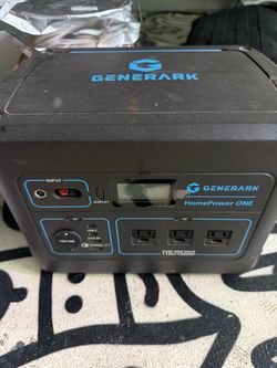 Generark Solar Generator For Homes Portable Power Station 110v.  1000W USB C