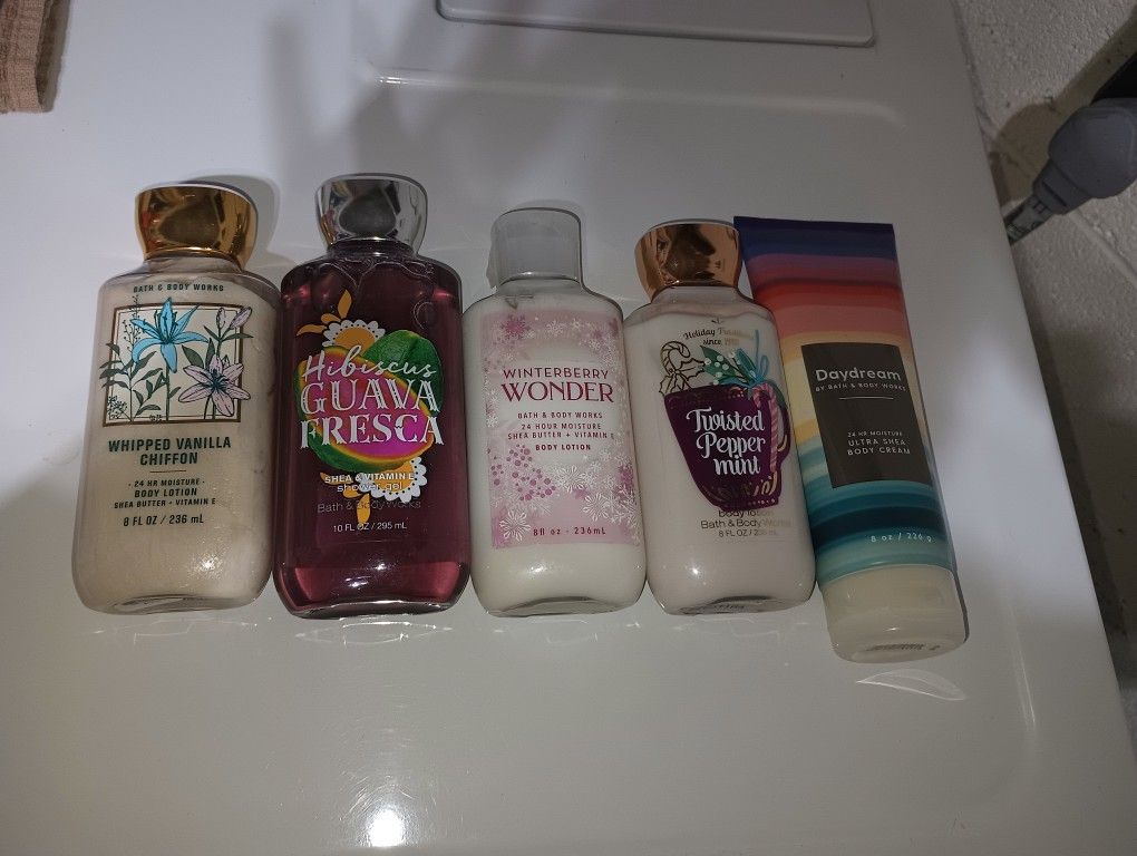 Bath & Body Work's Full Size Bottles