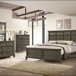 MEMORIAL DAY SALE!! BEAUTIFUL NEW LINDEX QUEEN BEDROOM SET ON SALE ONLY $799. IN STOCK SAME DAY DELIVERY 🚚 EASY FINANCING 