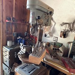 1/2” Bench Top Drill Press / Butterfly Bits/ Index Vice