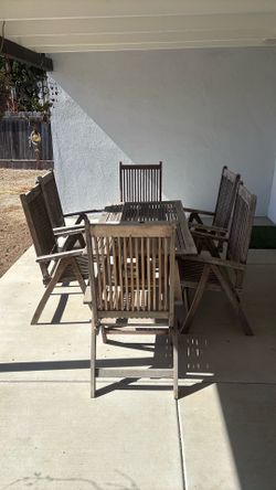 Outdoor Teak Table & Chairs