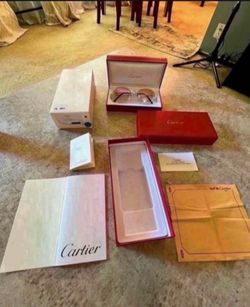 Vintage Cartier SunGlasses Mid 1990 /2000  100% Authentic Platinum Frames