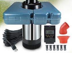 Pond Fountain Aerator, 1HP 750W 110V Stainless Steel Floating Fountain With 100 Feet Power Cord, Aerating Fountain