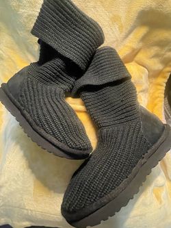 UGG Cardy Knit Boots Black