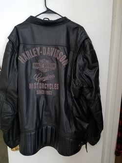 Harley Davidson leather riding jacket size 3x