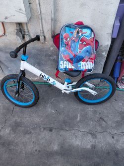 Balance bike n backpack