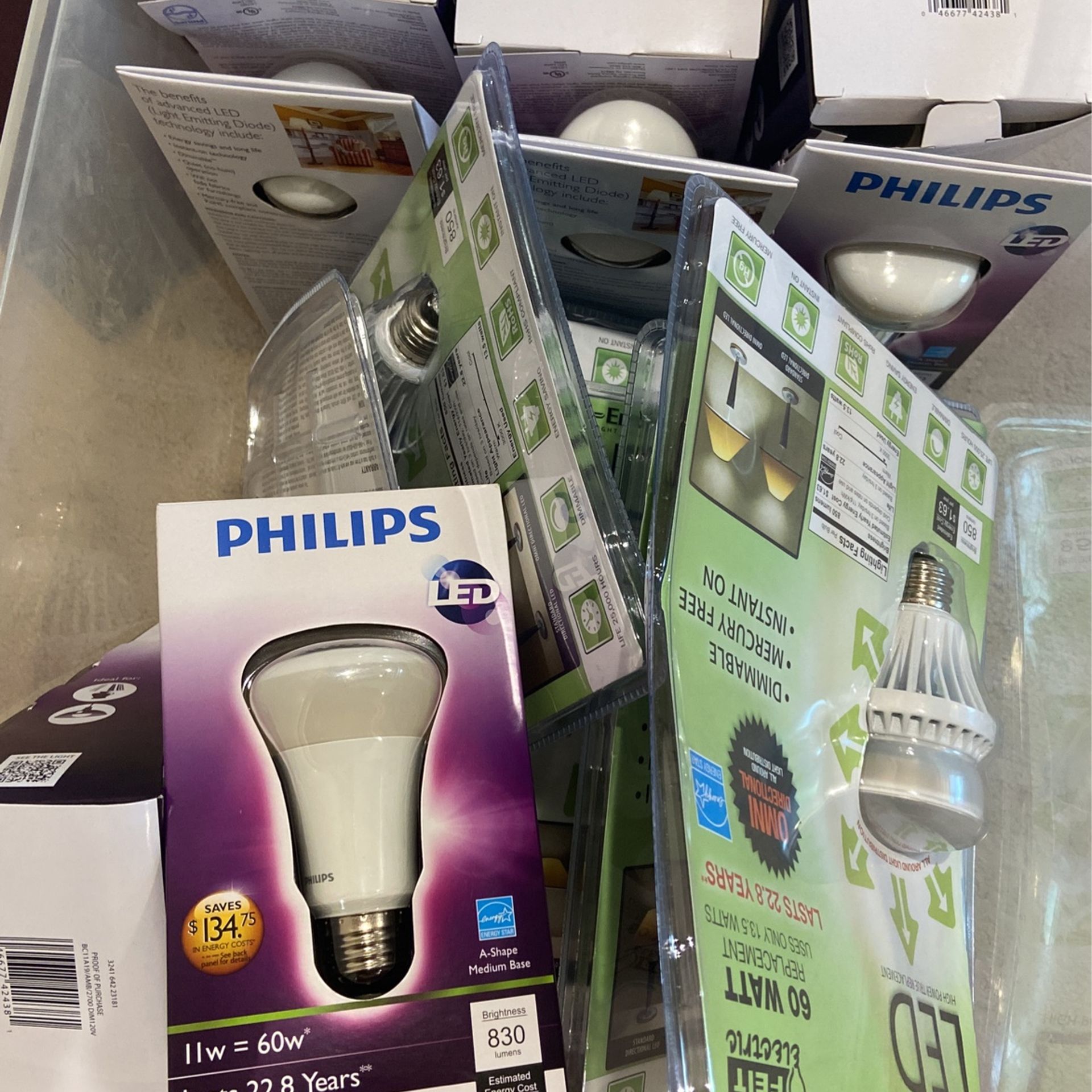 28 Packs Of LED light Bulbs