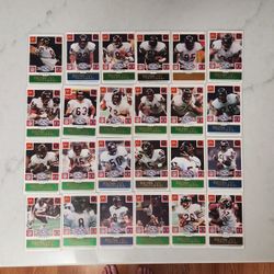 1986 Chicago Bears Mcdonalds Team Set