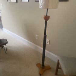 Mid-century modern coffee table 61 inches $160 mid century floor lamp $50