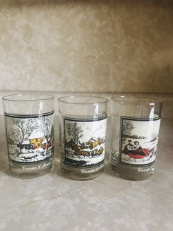 Currier And Ives Glasses