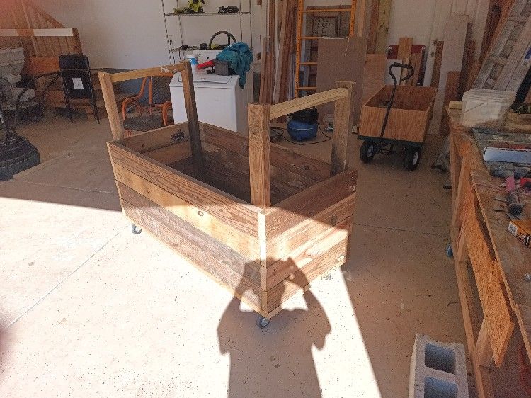 Planting Box On Wheels