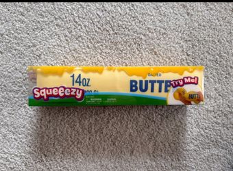 Squeezy Jumbo Butter 10-Inch & 14oz Squeeze Toy, Brand New With Box