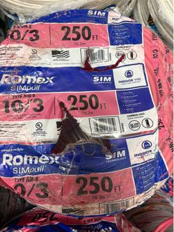 New Romex wire 10/3
