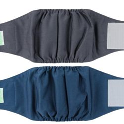 Washable Male Dog Belly Band - Pack of 2