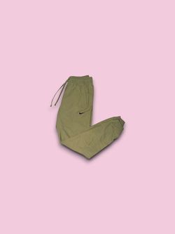 Nike Sportswear Jogger Pants Mens Small Green Woven Slim Fit Logo 934592-385
