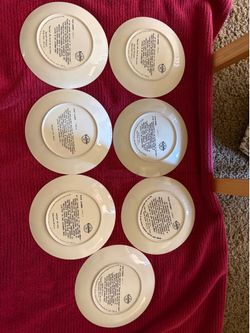 Wizard of oz plate set of 7