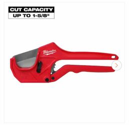 Milwaukee 1-5/8" ratcheting pipe cutter