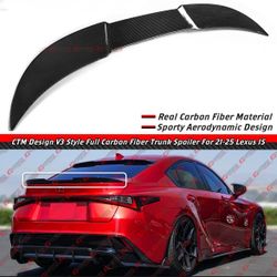 21-25 Lexus IS300 V3 Carbon Fiber Highkick Trunk Spoiler