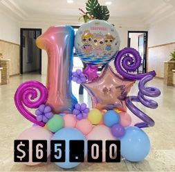 Ballon arrangement birthday decorations