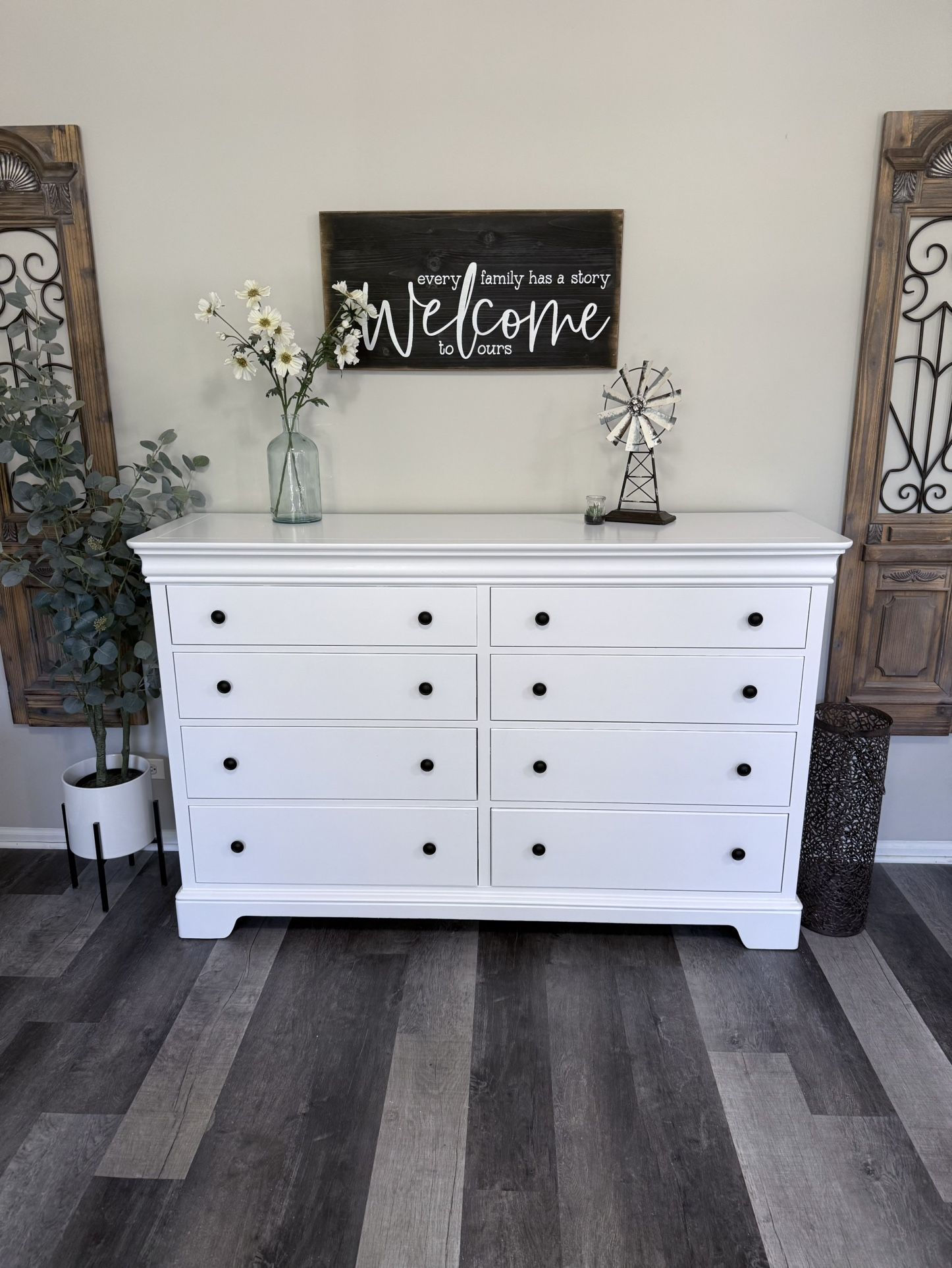 Refinished Solid Wood Large Wide STANLEY Bedroom Dresser TV Stand Buffet Delivery Available