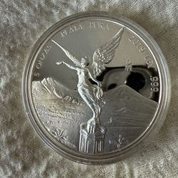 2019 5 Oz Silver Livertad  Proof Plata Pura Uncirculated 