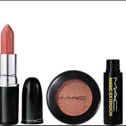 MAC full size It’s MAC  lipstick, Mini Mascara And Full size Ombré Eye Shadow 
