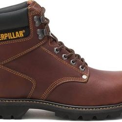 NEW SZ 7 W 7.5  Caterpillar Men Work Boot STEEL Toe Second Shift Cat Footwear