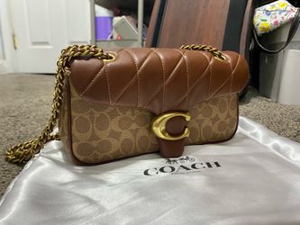 Coach quilted tabby with classic canvas