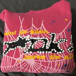 Sp5der P*NK Hoodie Pink. Read Describing For Info