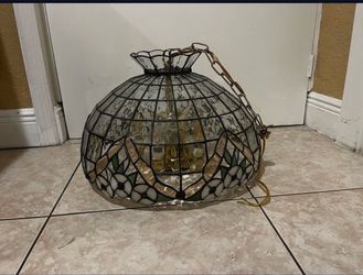 Glass Chandelier Hanging Lamp…. 5 LED bulbs 💡 Included… $155
