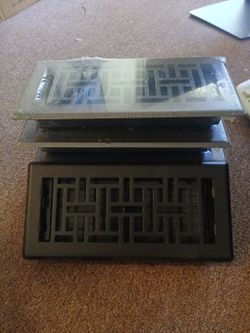 5 NEW BLACK MODERN VENT COVERS
