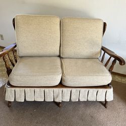 Vintage Settee And Matching Chair
