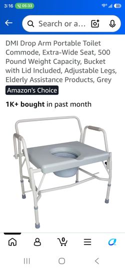 Portable commode