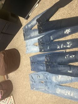 Lot Of Size 00 Jeans, American Eagle,Hollister, Aeropostale
