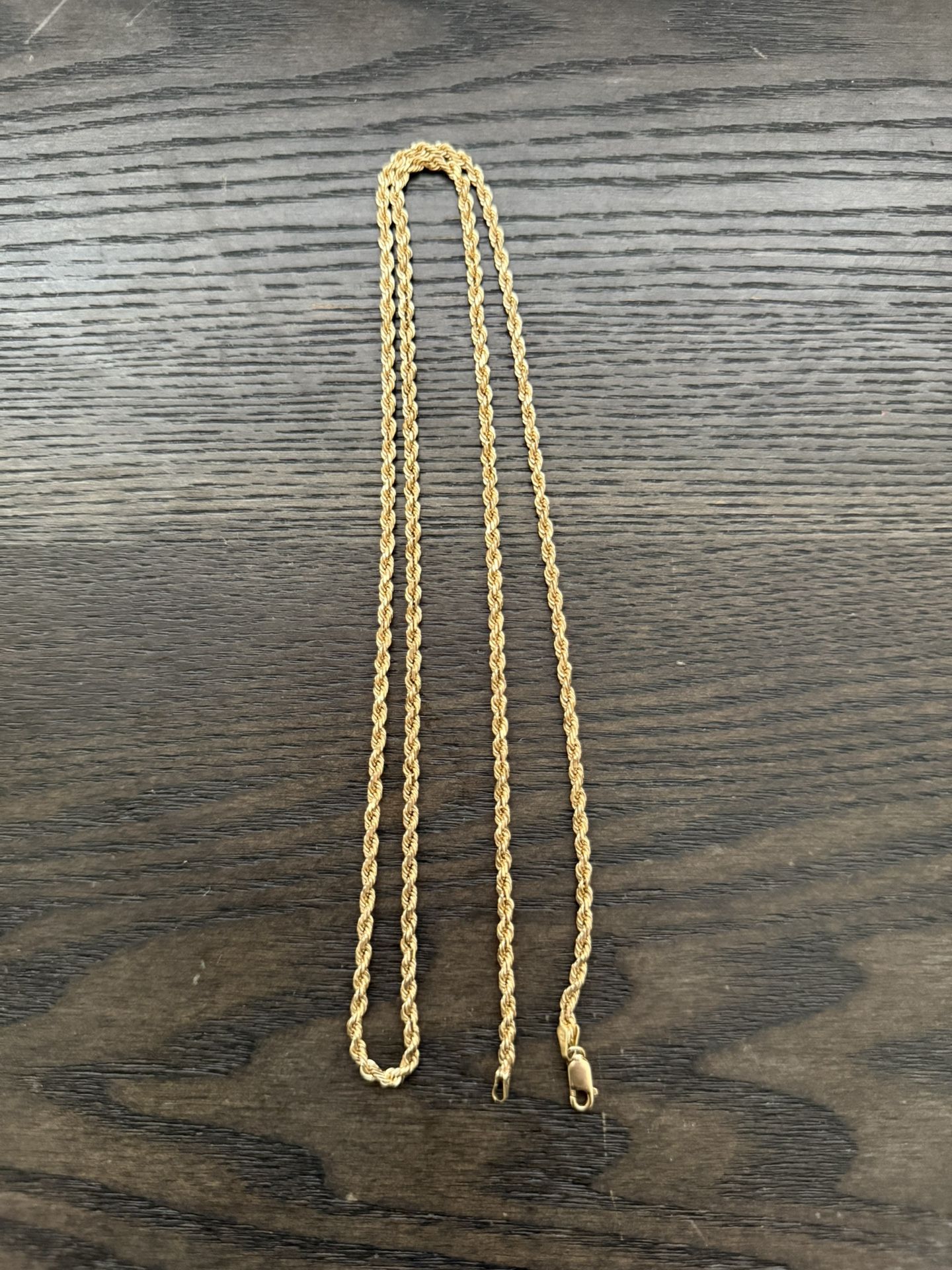 Gold rope chain 14k