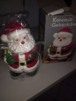 Santa claus cookie jar new