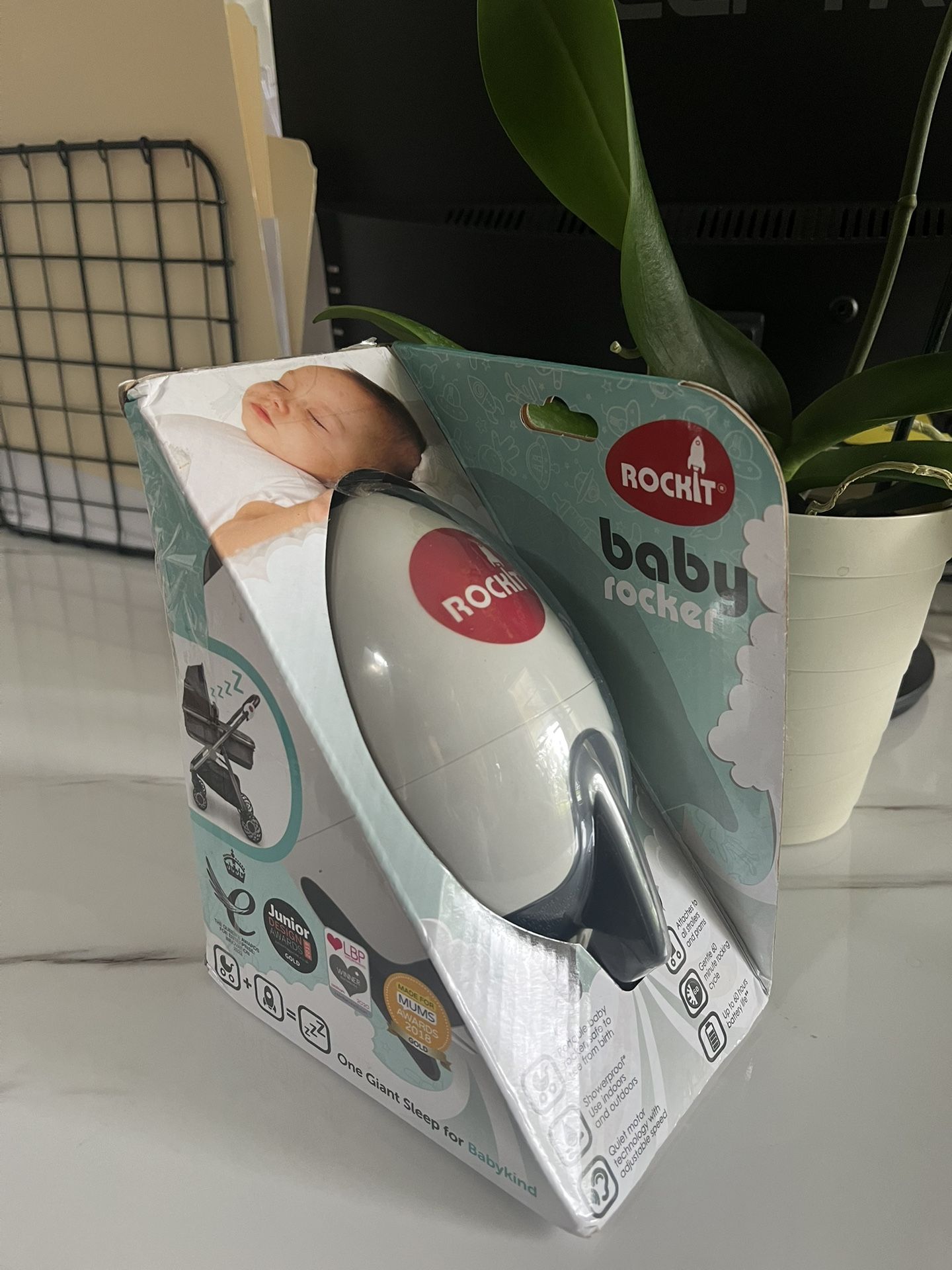 New - Rocker (AA battery Version) Baby Sleep Aid Rocks Any Stroller