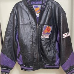 Vintage Phoenix Suns Leather Jacket 