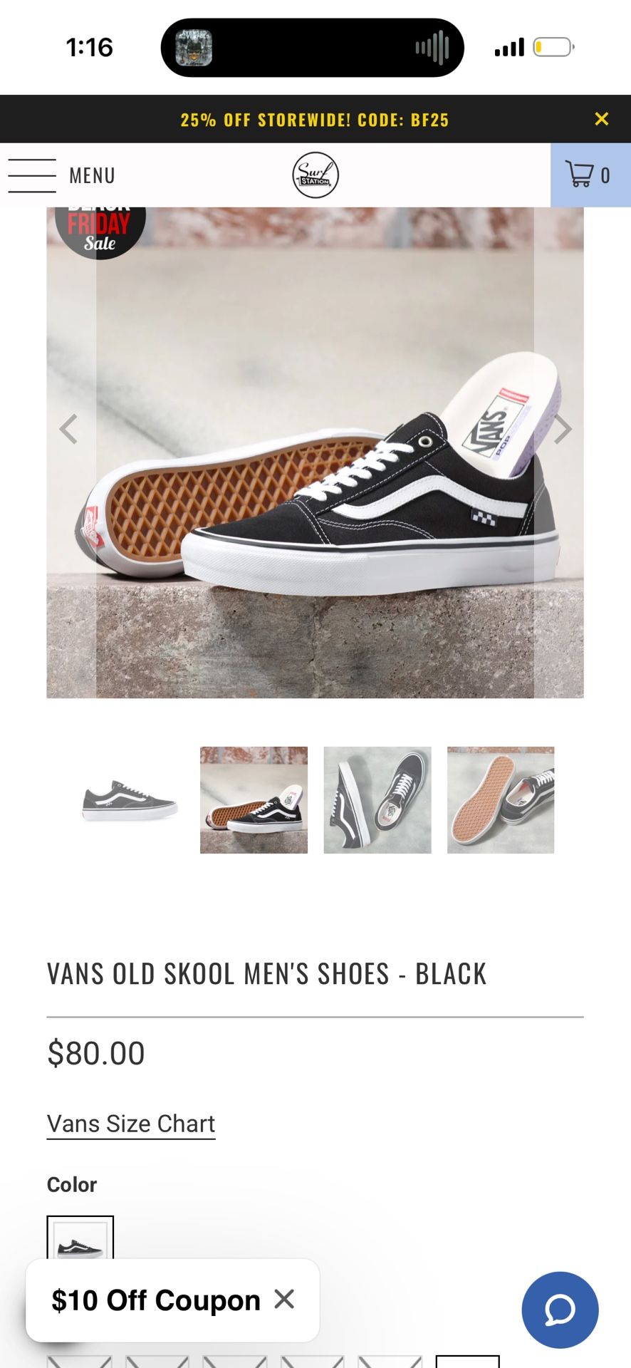 Vans Men’s 10