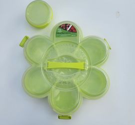 Kitchen Collection Green Daisy Servette