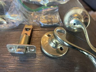 For sale brass door handles & door hinges $50 obo