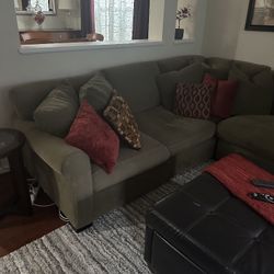 Down Sectional With Ottoman 
