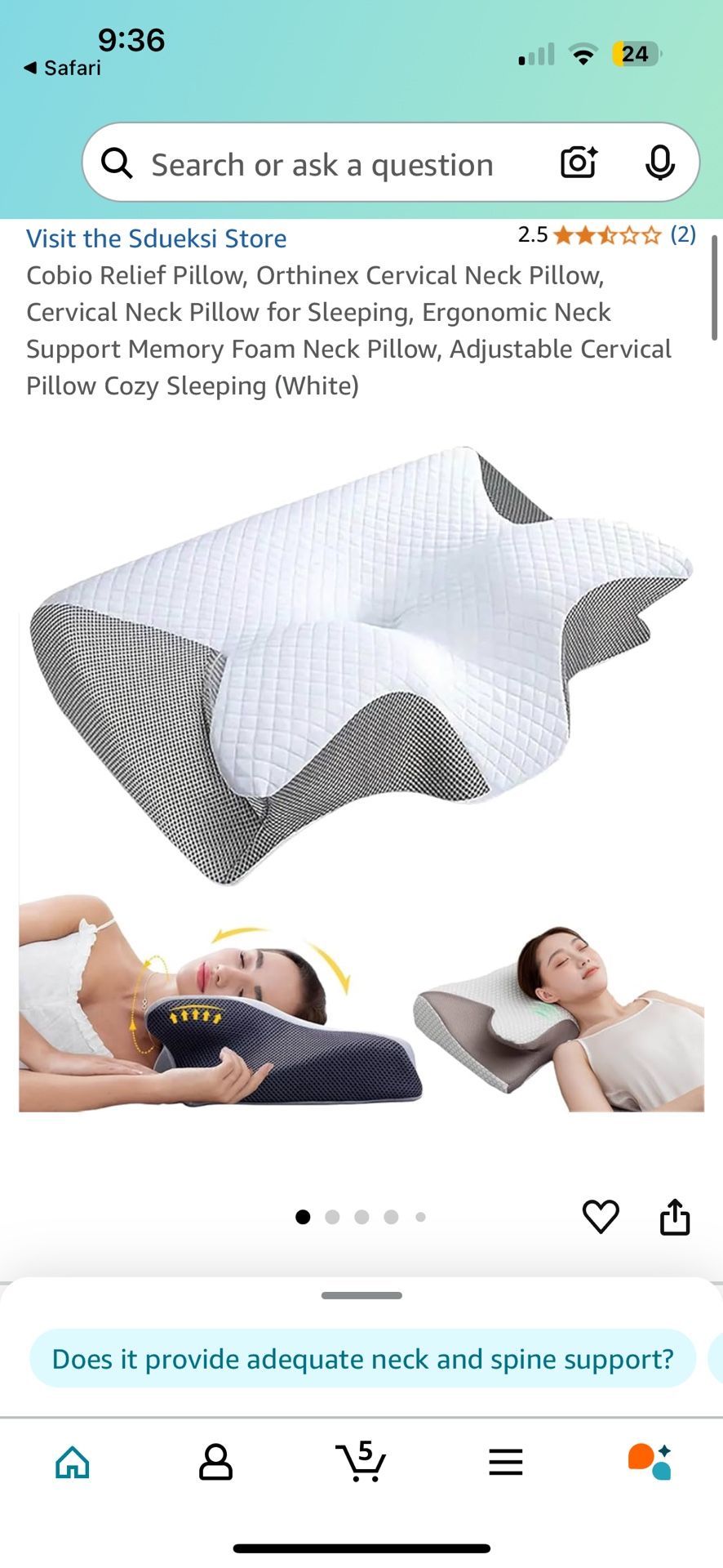 Cobio Contour Neck pillow