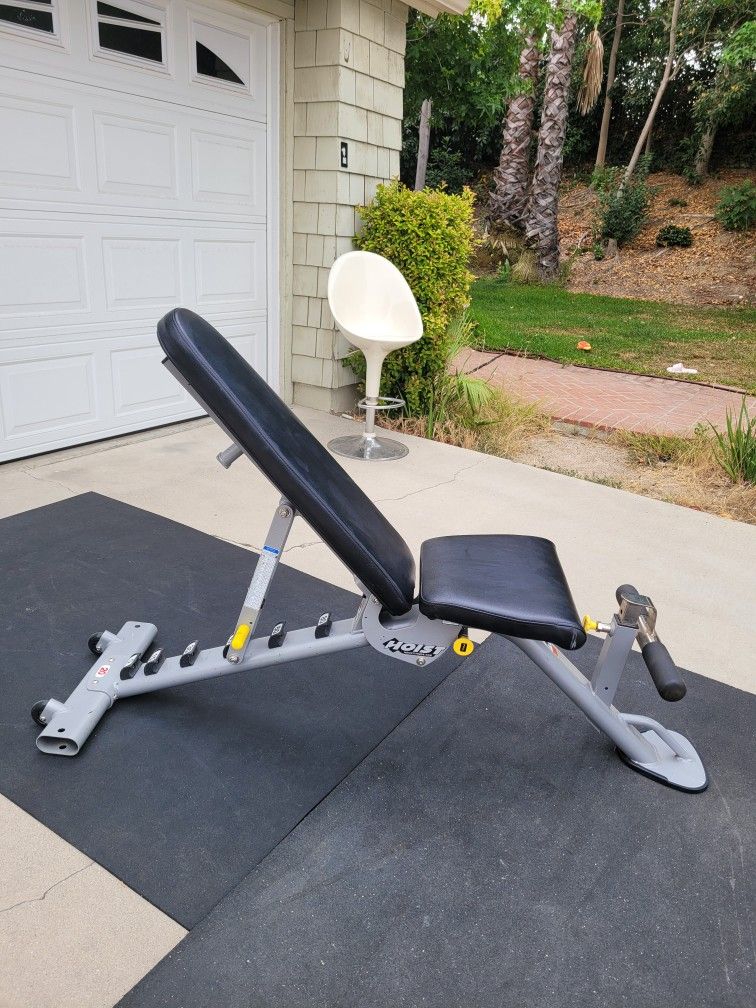 Hoist Adjustable Weight Bench (Like NEW) for $250 Firm (WALNUT 91789)