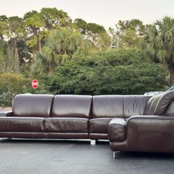 Sectional Couch/Sofa - Brown - Delivery Available 🚛