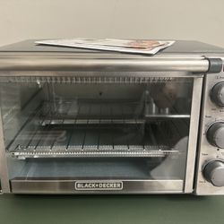 BLACK+ DECKER 6-Slice Convection Toaster Oven - Stainless Steel/Gray