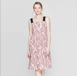 Multicolor Red & White Who What Wear Dress